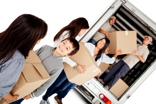 Man and van loading household items in Watford